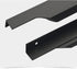 KGUDYS 200/300mm Wardrobe,MatteBlack-500mm/19.7in Concealed Pull Handle, Aluminum Alloy Finger Edge Pull Handle