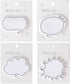 Fun White Thought Bubble Sticky Notes - Thought Cloud Sticker Notes Self-Stick Memo Pads Set for Kids Office