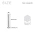 Hex Bolts (M8-1.25x70mm) 5Pcs, 304 Stainless Steel Fully Threaded Hex Head Screws for Furniture Repair