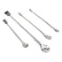 1 Set Stainless Steel Micro Sampling Spoons Spatula Combination, Reagent Spoons Laboratory Supplies (Pack of 4)