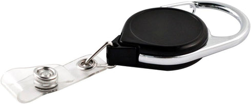 KEY-BAK Retract-A-Badge Retractable I.D. Badge Holder, 36" Cord, Carabiner Attachment, 5 Pack