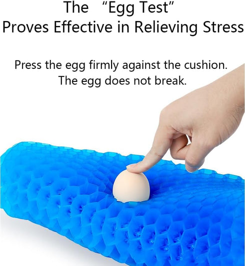 Mergct Upgraded Gel Cushion: Oversized, Thickened Honeycomb-Pattemed Silicone Pregnancy Chair Pad forOffice, Classroom