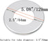 4 Pcs Wall Split Flange, ABS Round Self-Adhesive Escutcheon Plate for 2.5"/64mm in Silver