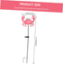 Crab Shape Solar Powered Garden Lamp Charming Outdoor Stake Light for Garden Lawn and Pathway Decor Easy Installation