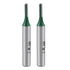 uxcell Router Bit 1/4" Shank, 1/8" Cutting Dia Single Straight Flutes Carbide Tool (2 Pcs)