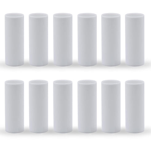 GooChan 2 3 4 6 Inch White Plastic Candle Cover Sleeves,Chandelier Socket Sleeves,Candelabra