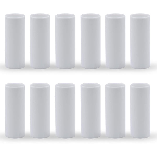 GooChan 2 3 4 6 Inch White Plastic Candle Cover Sleeves,Chandelier Socket Sleeves,Candelabra