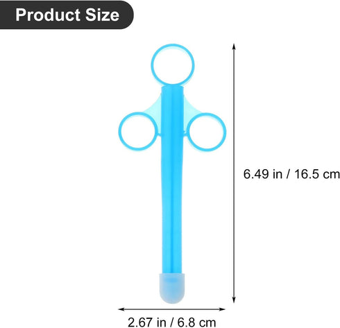 2Pcs 1 16.5X6.8CM Healifty Oil Syringe Douche Cleaner: Personal Lubricant Applicator Anal Vagina Cleaning Kit Reusable