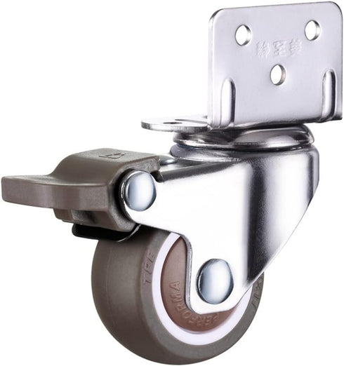 Kolloee 1 inch 1.25 inch 1.5 inch 2 inch 90 L Type Degree Right Angle Flower Stand Baby Crib Bed Mute Swivel Caster