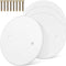 VILLCASE 4 Pack 4.33" Round Ceiling Cover Plate, White Plastic Blank Electrical