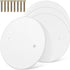 VILLCASE 4 Pack 4.33" Round Ceiling Cover Plate, White Plastic Blank Electrical