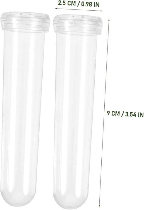 50pcs GANAZONO -Keeping Tubes Vials for Fresh Flowers Plastic Water Tubes for Carnations Roses and Sunflowers