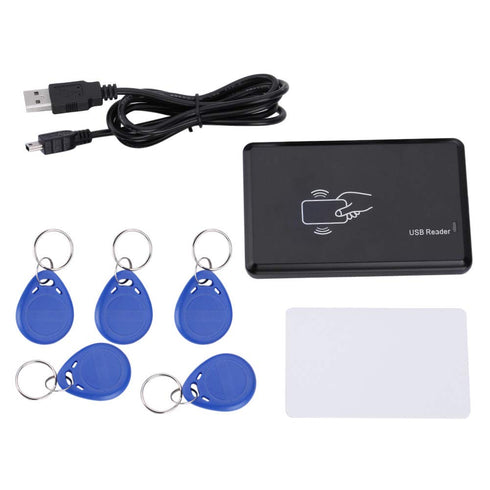 ZZIOLYTHICTRADING 125kHz 5pcs ATA5577 3 5cm USB ID Card Reader Writer Copier Duplicator, Card Reader Writer with Key