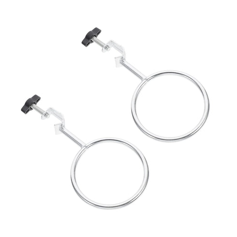 2pcs Hoop Experiment Support Ring, Closed Ring Laboratory Support Stand Clamps for Beakers, Iron Accessories Cook