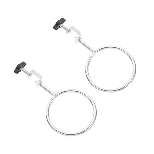 2pcs Hoop Experiment Support Ring, Closed Ring Laboratory Support Stand Clamps for Beakers, Iron Accessories Cook