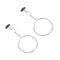 2pcs Hoop Experiment Support Ring, Closed Ring Laboratory Support Stand Clamps for Beakers, Iron Accessories Cook
