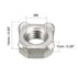 uxcell Nuts,M8 Pack 20 Weld Square UNC Coarse Carbon Steel Machine Screw Silver