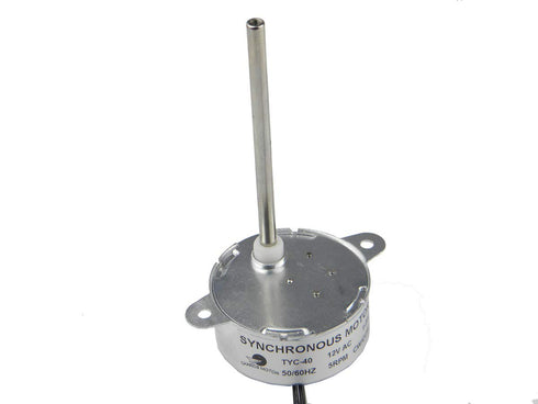 CHANCS Small Synchronous Motor TYC-40, 12V, 5RPM, 74mm Inner-Shaft Length for Christmas Santa Halloween Decoration, 2PCS