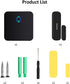 SECRUI Wireless Door Chime, 500ft Range Door Ringer Alert Buzzer Alarm for Home and Office