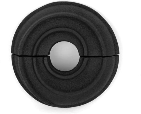 Renovators Supply Manufacturing Escutcheon Plate, 3.13 in OD, 1/2 in IPS, Lacquered Black Finish Aluminum