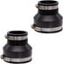 Fernco 1056-32 3-in. x 2-in. Flexible PVC Reducing Pipe Coupling for Plumbing Connections, 2-Pack