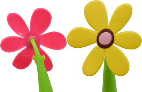 Maydahui 4 PCS Flower Ballpoint Pens with Plant Pot Stand, Cute Creative Design for Student Party Valentine's Day