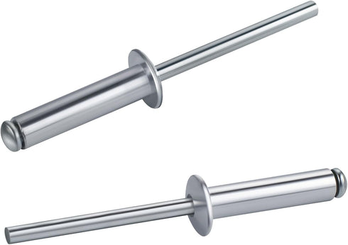 100 PCs 5/32'' x 1/4'' Aluminum Blind Rivets, Pack of 100 CT 4mm x 6mm Pop Rivets with Aluminum Grip and Steel Mandrel