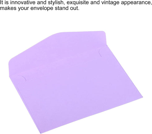 PATIKIL Mini Envelopes, 24 Pack Mini Gift Card Business Card Envelopes for Small Note Cards, Light Purple