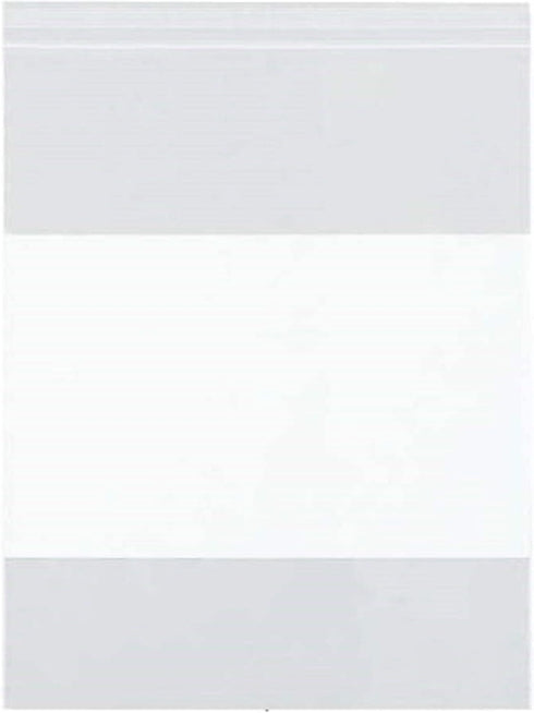 Reclosable Zip Poly Bags, 9x12W, 100 Bags, 2 Mil Clear Plastic with Resealable Lock Seal for Travel, Storage, Shipping