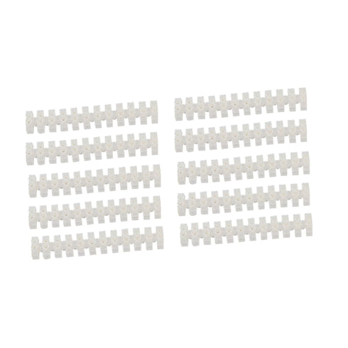 Luxshiny Terminal Barrier Strip 12-Position 10a Wire Terminals Connectors High-Toughness Plastic Brass
