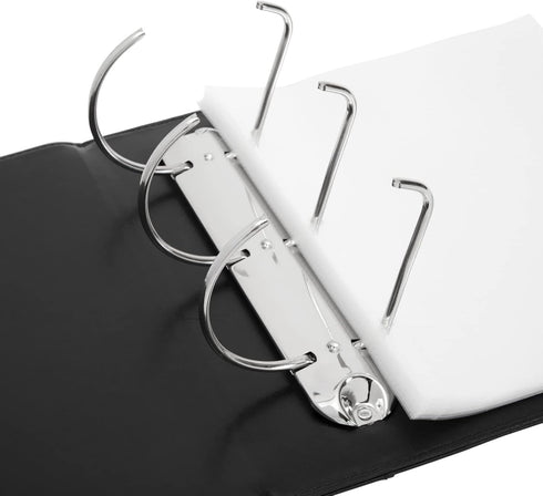 Juvale 4-Inch Theater Binder with 30 Sleeves, 3-Ring Organizer with Clear Sheet Protectors, 2 Pockets Per Sleeve