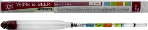 3 Pack Triple Scale Hydrometer - for Beer and Wine Testing
