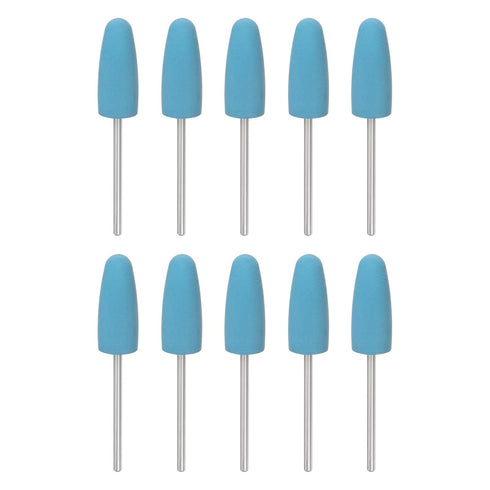 10pcs Rubber Polishing Bit, Silicone Buffing Wheels 2000 Grit for Electric Grinder Rotary Tool