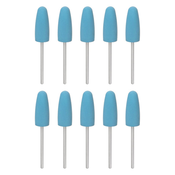 10pcs Rubber Polishing Bit, Silicone Buffing Wheels 2000 Grit for Electric Grinder Rotary Tool