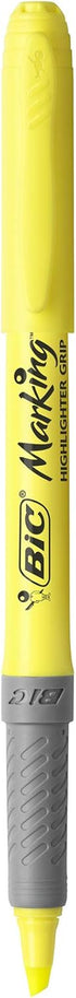 BIC Grip Highlighters - Yellow/Blue/Green/Pink (Pack of 4)