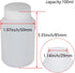 Othmro 15Pcs 100ml Wide Mouth Plastic Empty Lab Cylindrical Chemical Reagent Bottle, Sealing Liquid Storage Container