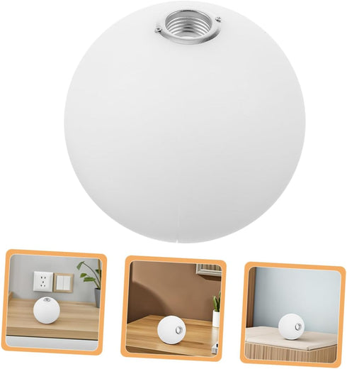 G9 1-Piece Globe Lamp Shade Replacement Milky White Shatterproof Plastic Sphere Lampshade for Ceiling Light Fixtures