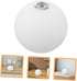 G9 1-Piece Globe Lamp Shade Replacement Milky White Shatterproof Plastic Sphere Lampshade for Ceiling Light Fixtures