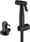 ZLOCYIVHE Handheld Bidet Sprayer Kit, Black Toilet Bidet Faucet, Wall Mounted Stainless Steel