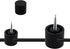 CXMTECH 3 Sets Black Metal Pendant Hooks Chandelier Hooks DIY Chandelier Lighting Fixture