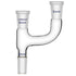 Borosilicate Glass 3 Way Claisen Distillation Adapter with 24/40 Joints, Chemistry Apparatus Lab Glassware