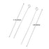 E-outstanding Reusable Inoculating Loop Kit - Laboratory Research Teaching Tools (5pcs 3mm + 5pcs 4mm Inoculating Rings)