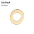 100 Pack 4mmx8mmx0.5mm Flat Brass Sealing Washers, Good for Industrial Machinery M4 Screws, Brass Flat Ring Gaskets