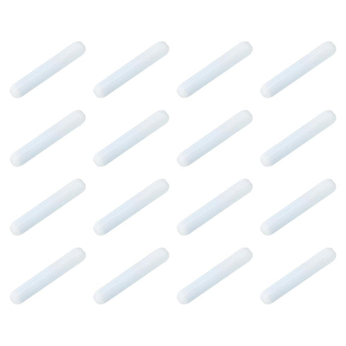 MECCANIXITY Magnetic Stirrer Mixer Stir Bar Rod, 35mm Cylinder Shape PTFE Coating Magnet for Laboratory 16Pcs