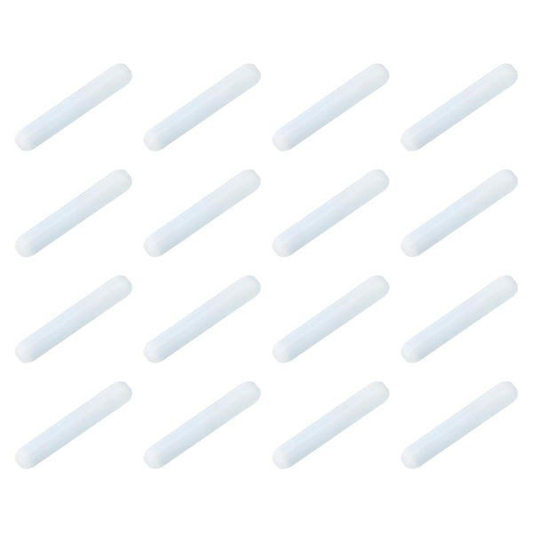 MECCANIXITY Magnetic Stirrer Mixer Stir Bar Rod, 35mm Cylinder Shape PTFE Coating Magnet for Laboratory 16Pcs