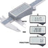 IP54 Grade Digital Caliper DCLR-0805 | 0-8" /200mm, Inch/Metric/Fractions Conversion