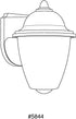 1-Light Progress Lighting Polycarbonate Outdoor White Acrylic Shade Traditional Outdoor Wall Lantern Light Textured