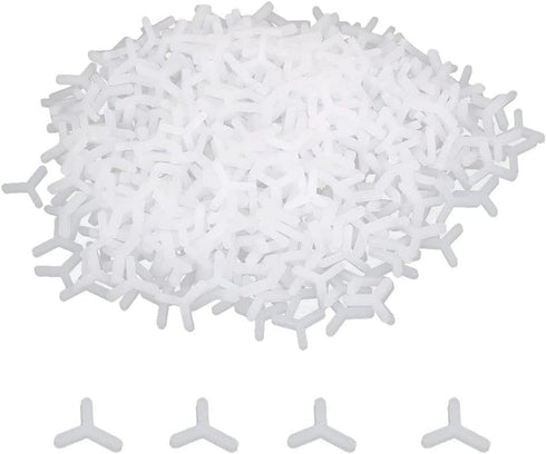 Tile Spacers - Wall Floor Plastic Y Type Tiling Tools, 3mm White, 1000pcs