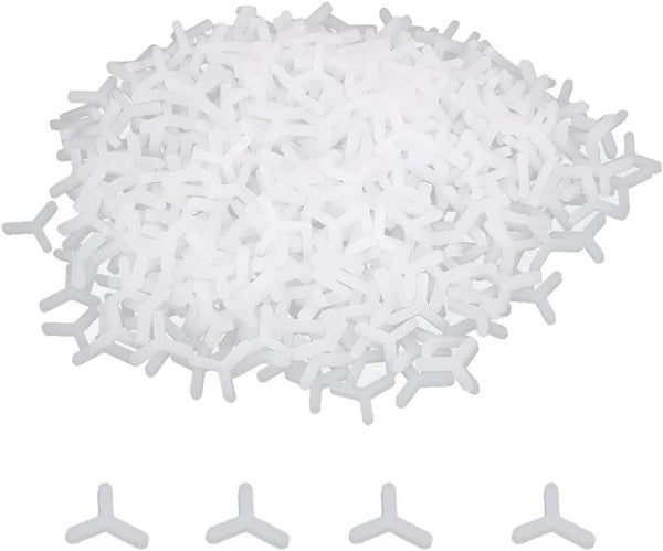 Tile Spacers - Wall Floor Plastic Y Type Tiling Tools, 3mm White, 1000pcs
