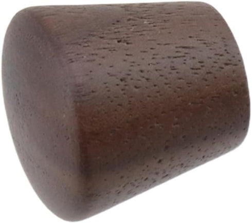 10PCS 0.87" 0.87" Cabinet Walnut Handles, Cambered Surface Solid Wood Drawer Knobs Solid Wood Single-Hole Handles